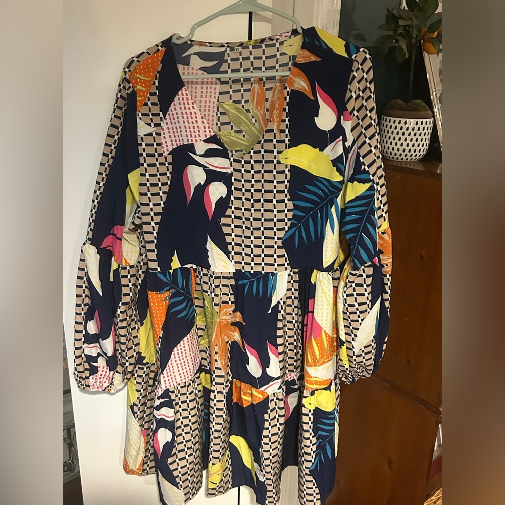 Colorful Patterned Dress